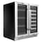 Whynter 30 in Built-In French Door Dual Zone Wine Refrigerator/Beverage Center BWB-3388FDS - alternate 3